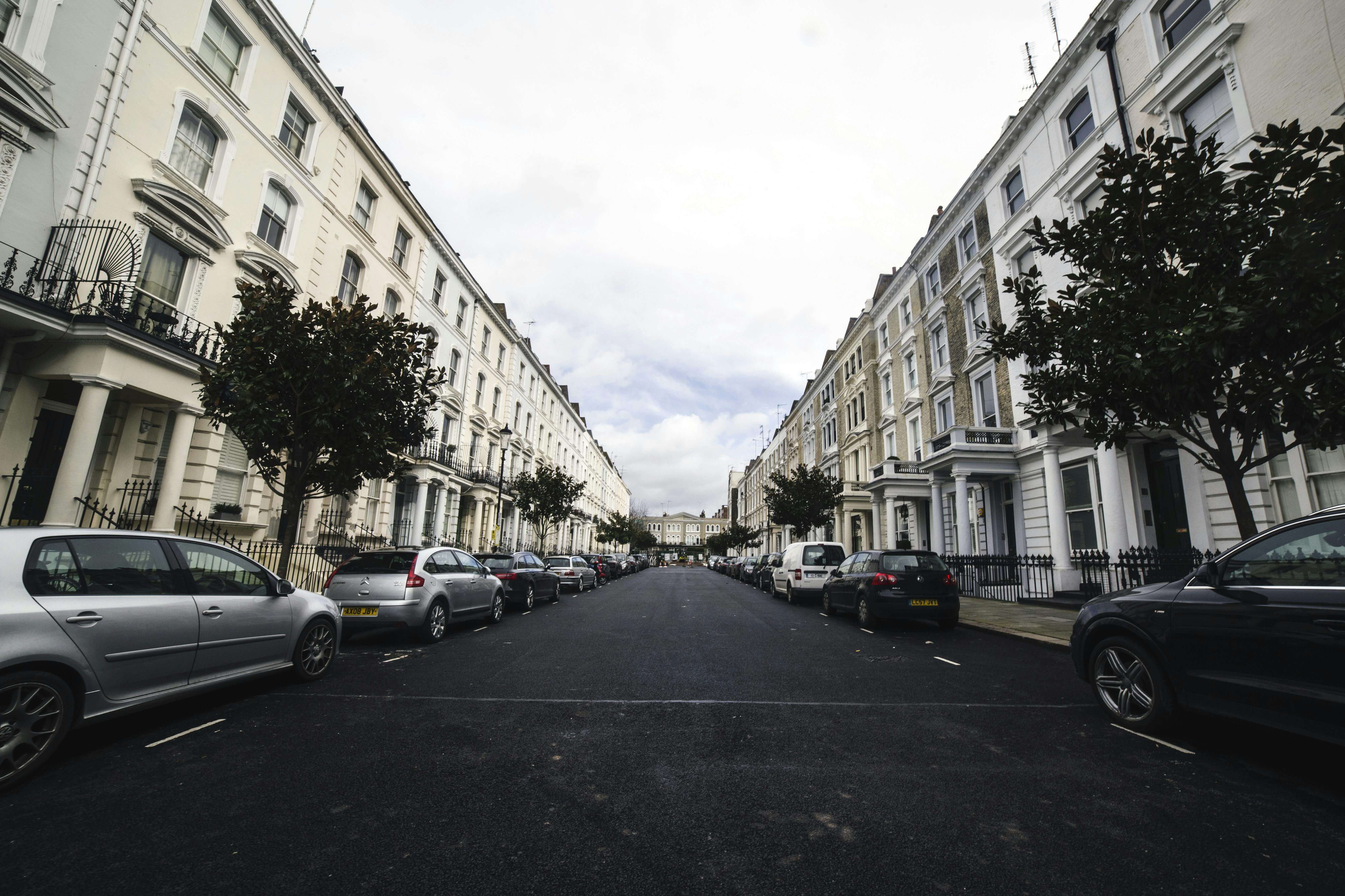 a old city street in London